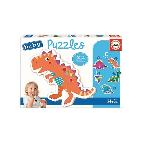 Educa Baby Puzzles 5 Pcs Dinosaurs (80-18873)