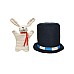 Oyoy Mini Magic Hat & Rabbit Black / White (m107692)