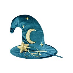 Den Goda Fen Velvet Wiard Hat & Wand (f77601)