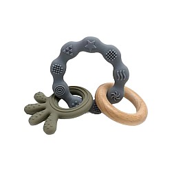 Magni Teether Bracelet Squid And Wood Appendix Green (5567)