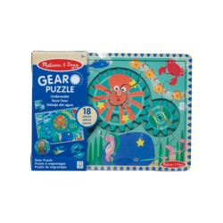 Melissa And Doug Underwater Wooden Gear Puzzle (31003)