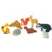 Tender Leaf Display Shelf With 8 Wooden Animals Woodlands (tl8470)