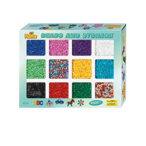 Hama Beads Midi 9.600 Beads And Storage (2095)