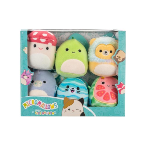 Squishmallows Micromallows 6-pack Plush Danny, Dane, Malcom, Lena, Leonard, Noah (sqmm0010) X 1