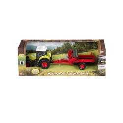 Bull Tractor With Large Trailer 1:32, Assorted (41856)
