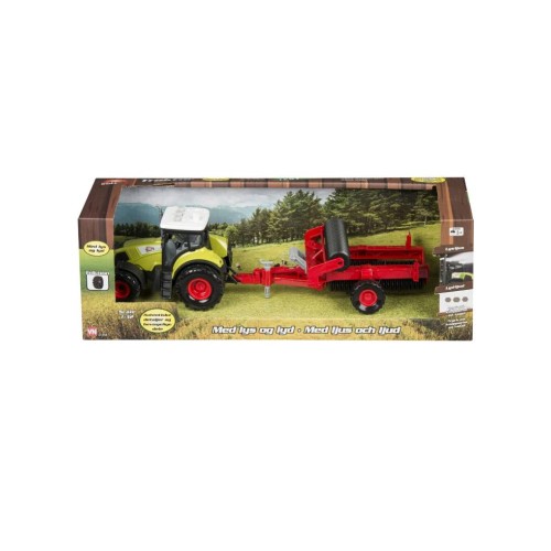 Bull Tractor With Large Trailer 1:32, Assorted (41856)