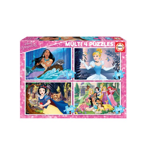 Educa Puzzle 50-80-100-150 Disney Princess (80-17637)