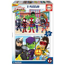 Educa Puzzle 2x20 Spidey & His Amazing Friends (80-19296)