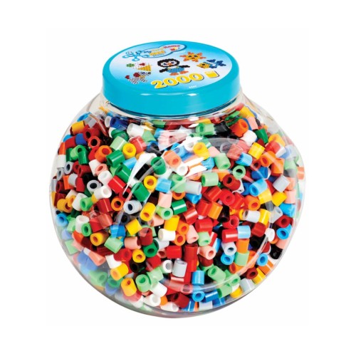 Hama Maxi Beads 2,000pcs. Stackable Blue Bucket (8589)