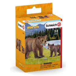 Schleich Wild Life Grizzly Bear Mother With Cub (42473)