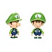 Super Mario 6.25cm Baby Luigi 424564 Super Mario 6.25cm Baby Luigi 424564
