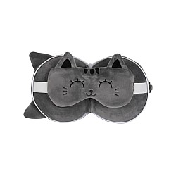 Itotal Pillow With Sleep Mask Grey Cat (xl2529)