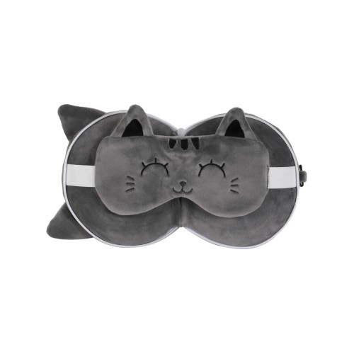 Itotal Pillow With Sleep Mask Grey Cat (xl2529)