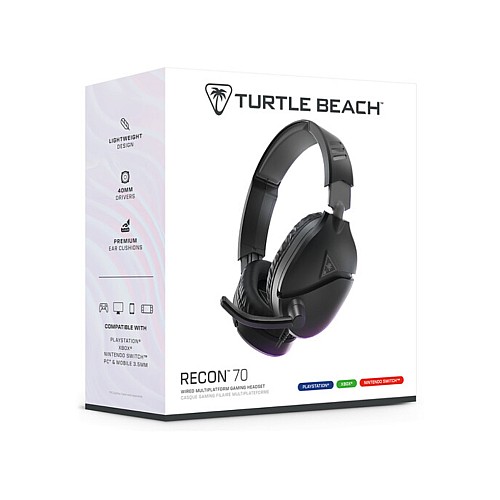Turtle Beach Recon 70 Wired Headset 2024 (multi Platform) Black - Xbox Series X