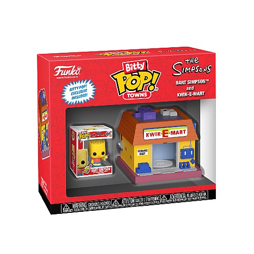 Bitty Pop Towns The Simpsons Bart Simpson And Kwik E Mart
