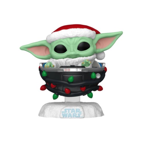 Funko pop Star Wars The Mandalorian Holiday Grogu Pram 746 Bobble Head