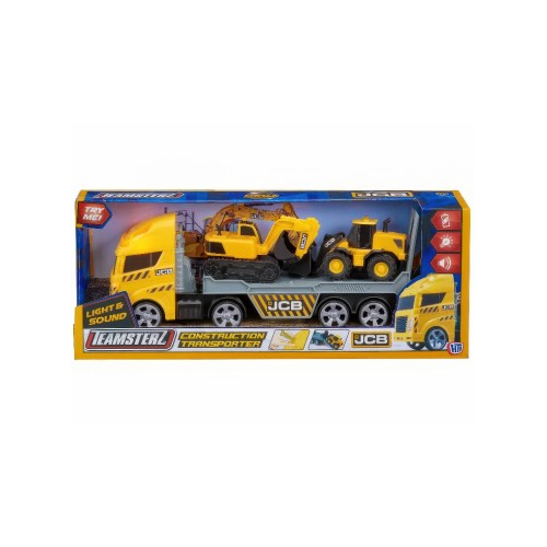Teamsterz Jcb Medium L&s Transporter With Wheel Loader + Excavator (1417293)