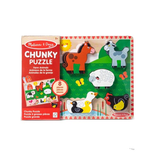 Melissa & Doug Farm Chunky Puzzle (8 Pcs) (50203)