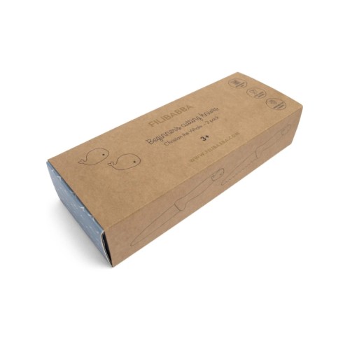 Filibabba Beginner's Cutting Knives 2 Pack Powder Blue + Green (fi 03337)