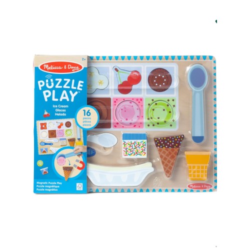 Melissa & Doug Ice Cream Wooden Magnetic Puzzle (31006)