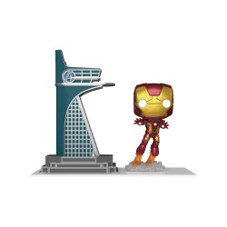 Funko Pop Town Marvel The Infinity Saga Avengers Tower Iron Man (glows In The Dark) (special Edition) #35