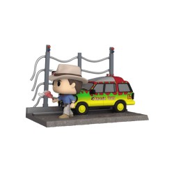 Funko pop Moment Jurassic Park 30th Anniversary T Rex Breakout Doctor Alan Grant Car 1382 16cm