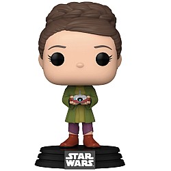 Funko pop Star Wars Obi Wan Kenoby Young Leia With Lola Cle 659 Bobble Head 9cm