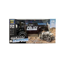 Techtoys Police Car R/c 1:14 W/sound & Light 27/49/mhz (534409)