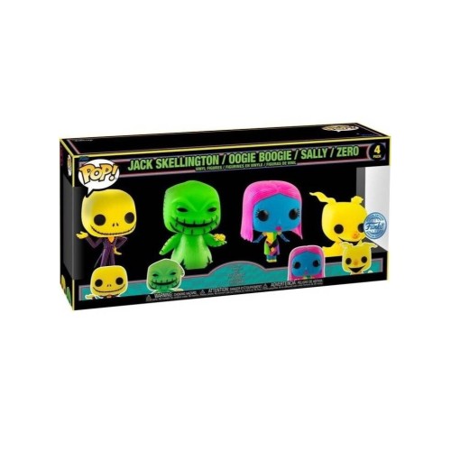 Funko Pop 4-pack Disney The Nightmare Before Christmas (special Edition) (blacklight) 9cm