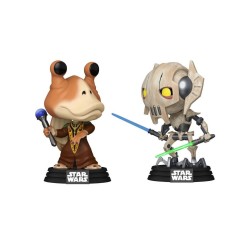 Funko Pop 2-pack Disney Star Wars Clone Wars Jar Jar Binks Vs General Grievous (gamestop Exclusive) 9cm