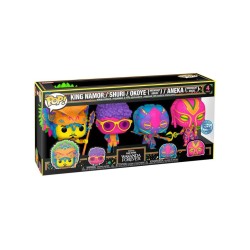 Funko Pop 4-pack Marvel Black Panther (blacklight) (special Edition) 9cm
