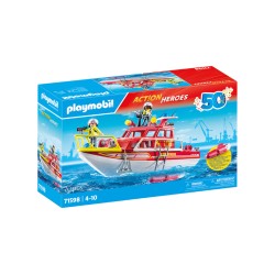 Playmobil 50yr Fire Rescue Boat (71598)