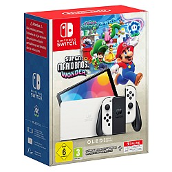 Console Nintendo Switch Oled Model (white) + Super Mario Bros. Wonder + Online Individual 12-month Membership