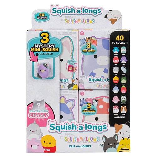Squishalongs 2,5 Cm Keychain 4 Pack Random (2420102)