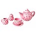 Rice Doll Porcelain Tea Set With Heart Print