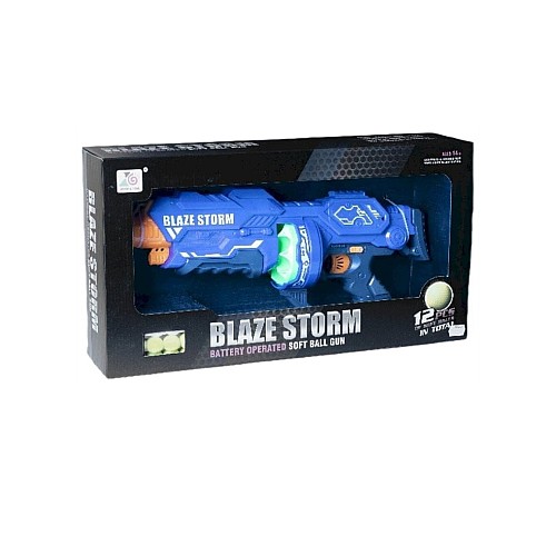 Blaze Storm Soft Ball Gun With 12pcs Foam Balls (520337)