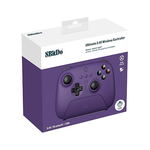Controller 8bitdo Ultimate 2.4g Pad Hall Ed/purple
