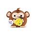 Snackles Medium Sereis 2, Monkey And Dole Banana 35cm (77573)