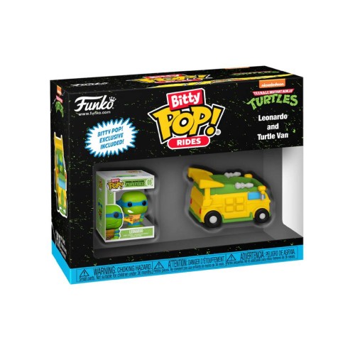 Funko Bitty Pop Rides Teenage Mutant Ninja Turtles Leonardo And Turtle Van