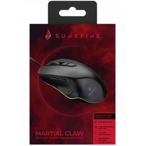 Surefire Martial Claw Gaming 7 Button Mouse With Rgb