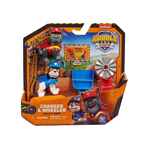 Paw Patrol Rubble Crew Charger & Wheeler Build It Pack (20141514)