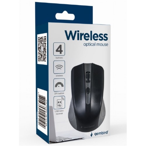 Techmade Gembird Mouse Wireless Space Grey Black