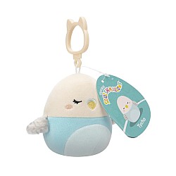 Squishmallows 9cm P18 Clip On Tycho Parakeet