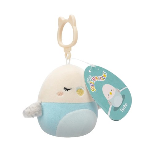 Squishmallows 9cm P18 Clip On Tycho Parakeet