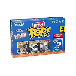 Funko Bitty Pop 4-pack Disney Pixar Wall-e, Eve, Remy, Mystery Pop!