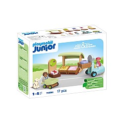 Playmobil Junior Organic Market Stall & Forklift (71691)