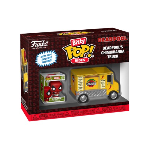 Funko Bitty Pop Rides Marvel Deadpool And Deadpools Chimichanga Truck