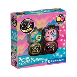 Crazy Chic Lovely Animals Nail Polish Yellow & Pink (18844)