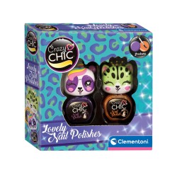 Crazy Chic Lovely Animals Nail Polish Purple & Orange (18842)