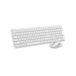 Logitech Signature Slim Wireless Keyboard & Mouse Combo Mk950 Off-white (nordic)